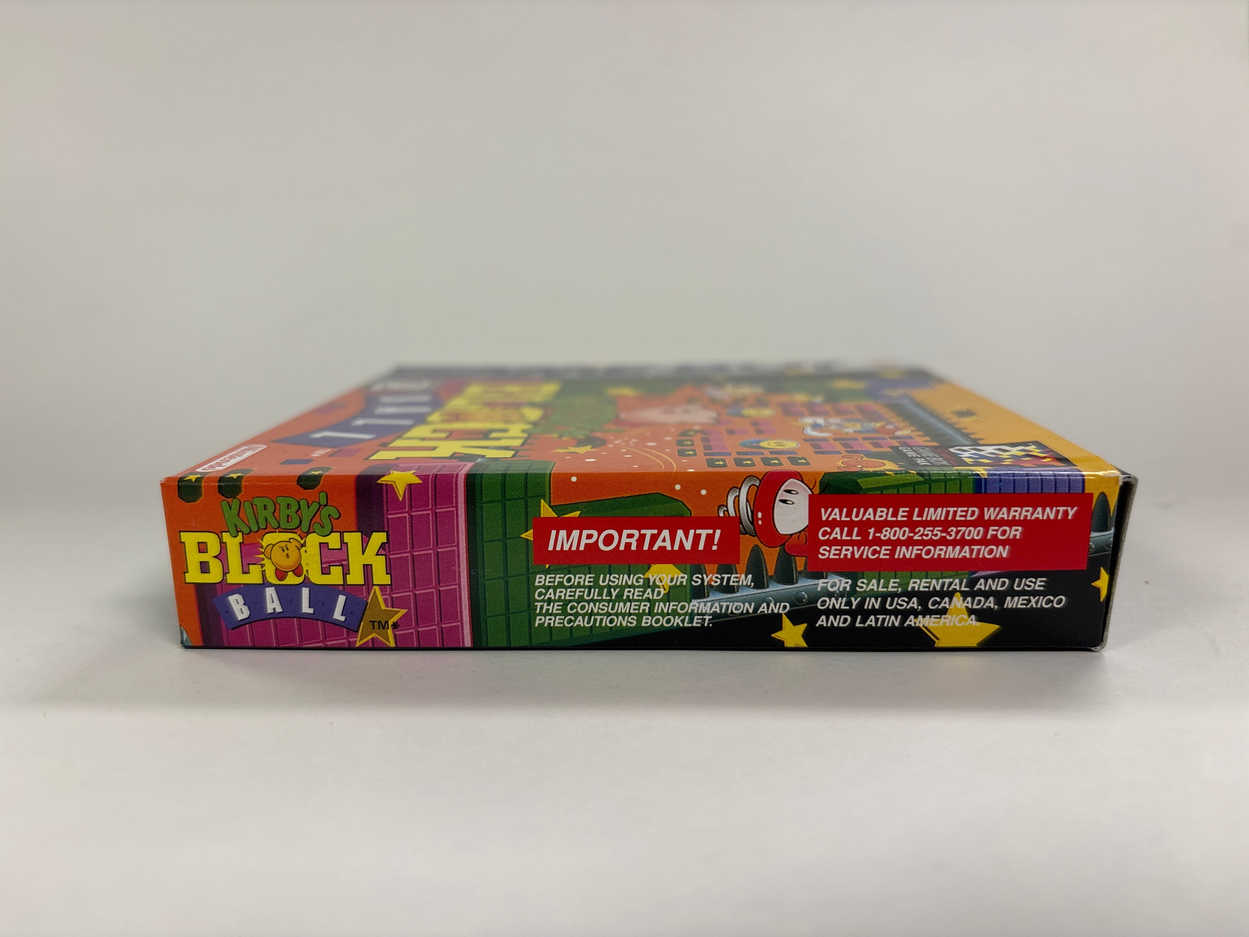 Kirby's Block Ball - Game Boy Box & Cardboard Insert Only No Game or Manuals