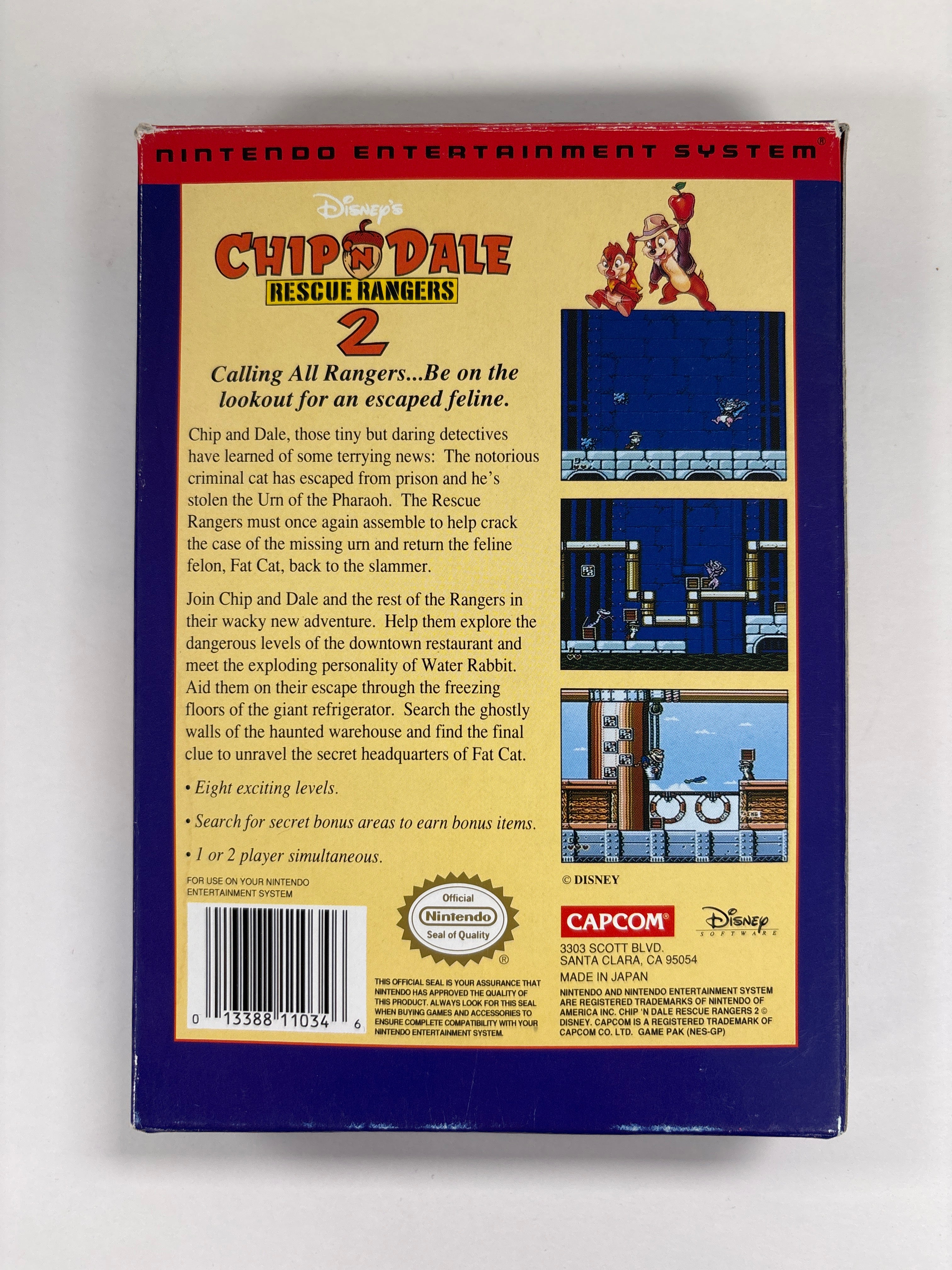 Chip 'N Dale: Rescue Rangers 2 - NES Box & Inserts Only No Game or Manual