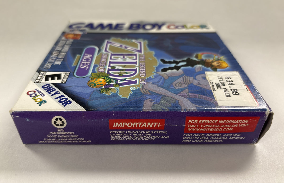 The Legend of Zelda: Oracle of Ages - Nintendo Game Boy Color Box & Manuals Only No Game