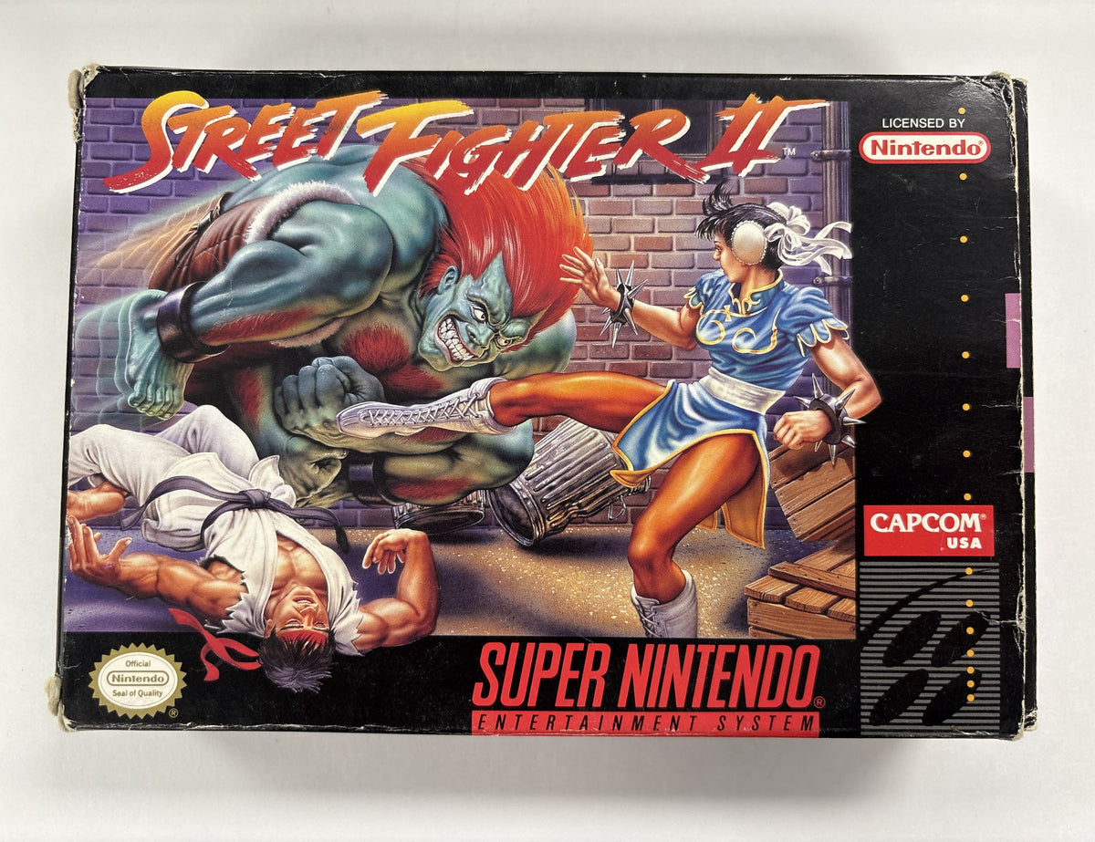 Street Fighter II - Super Nintendo SNES Box & Manual Only No Game