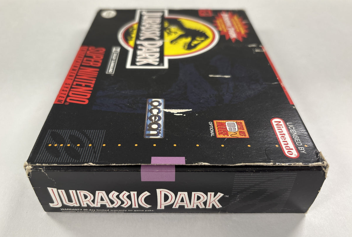 Jurassic Park - Super Nintendo SNES Box & Manual Only No Game