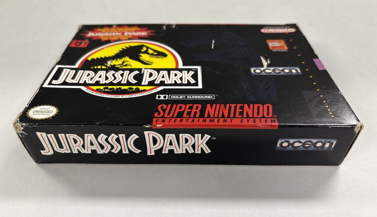 Jurassic Park - Super Nintendo SNES Box & Manual Only No Game