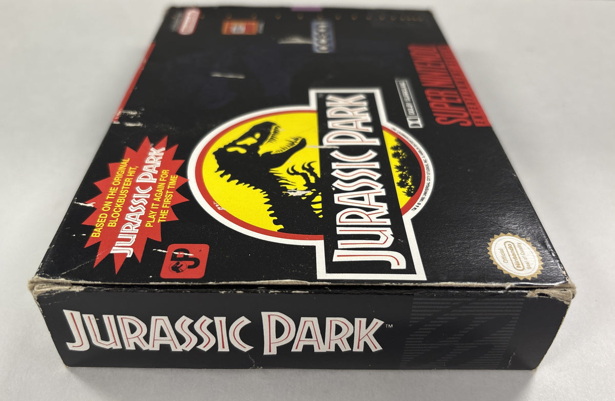 Jurassic Park - Super Nintendo SNES Box & Manual Only No Game