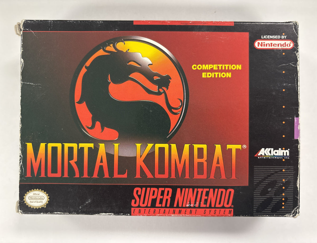 Mortal Kombat Competition Edition - Super Nintendo SNES Box & Manual Only No Game