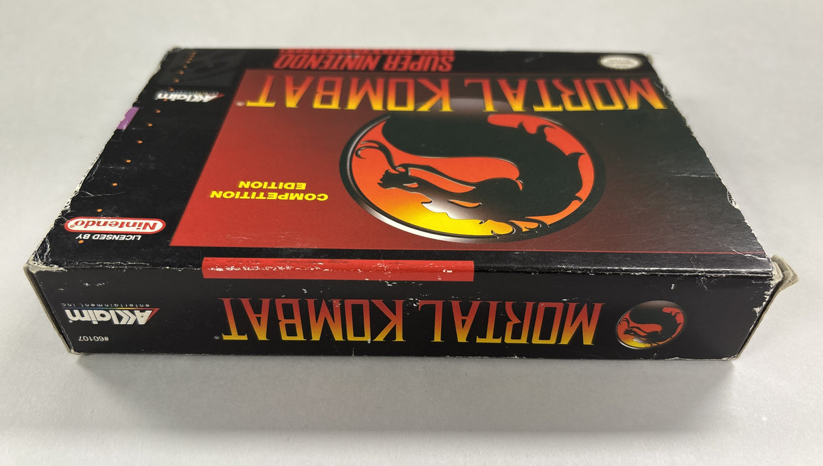 Mortal Kombat Competition Edition - Super Nintendo SNES Box & Manual Only No Game