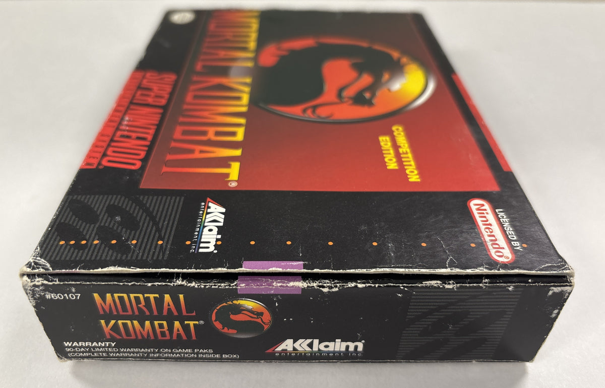 Mortal Kombat Competition Edition - Super Nintendo SNES Box & Manual Only No Game