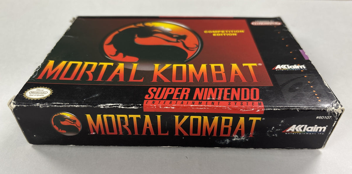 Mortal Kombat Competition Edition - Super Nintendo SNES Box & Manual Only No Game