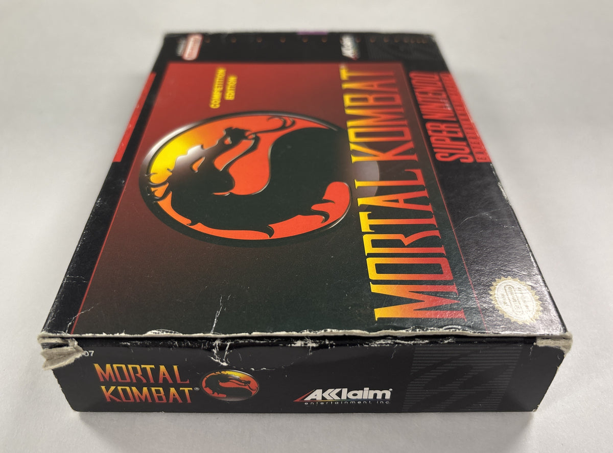 Mortal Kombat Competition Edition - Super Nintendo SNES Box & Manual Only No Game