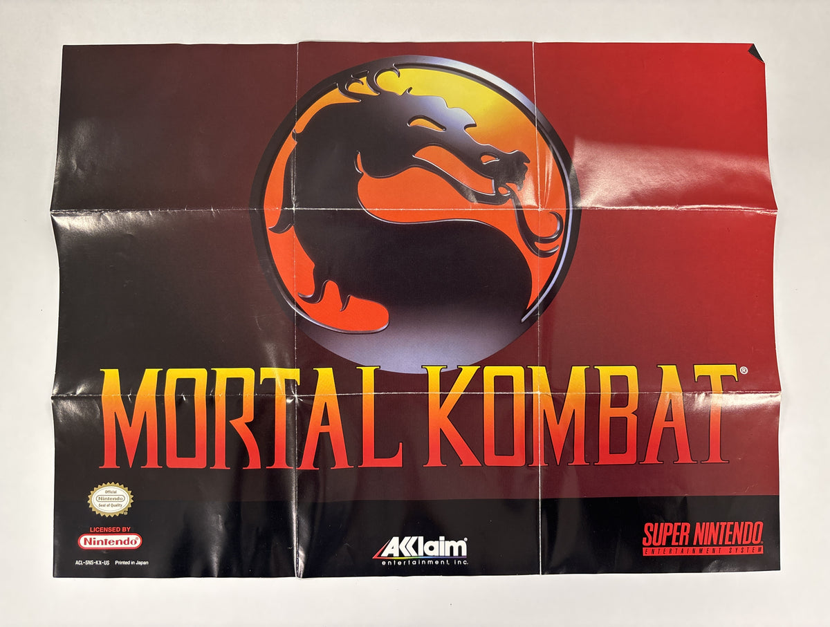 Mortal Kombat Competition Edition - Super Nintendo SNES Box & Manual Only No Game